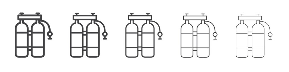 Oxygen icon flat simple outline logo