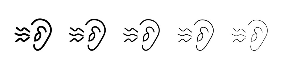 Otitis icon flat simple outline logo