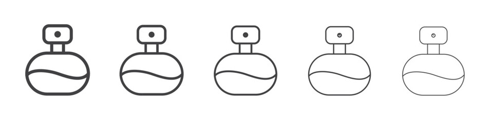 Perfume icon flat simple outline logo