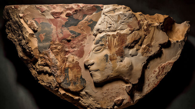 Carbon-14 Dating Conceptual Visualization for Archaeological and Scientific Analysis