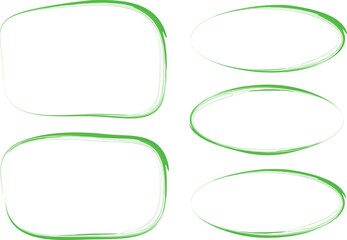 light green color thin abstract creative doodle frames shapes