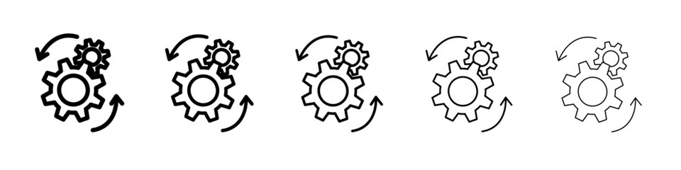 processing icon flat simple outline logo