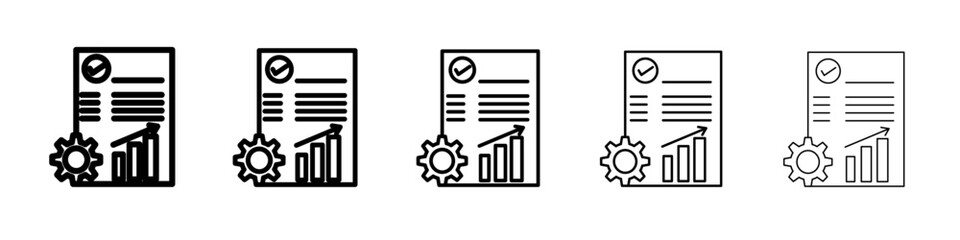 Project Development icon flat simple outline logo