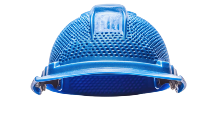 Industrial safety helmet cooling pad insert, comfort gear for hot environments, Transparent background, PNG file