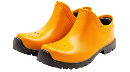 Industrial safety toe caps with slip-on design, portable foot protection, Transparent background, PNG file
