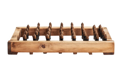 Manual seed planter with wooden frame Transparent background, PNG file