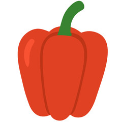 Vector illustration of a red papper.