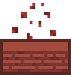 Flower seed Pixel art in pot