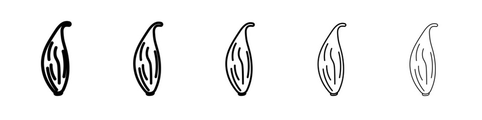 shallots icon flat simple outline logo