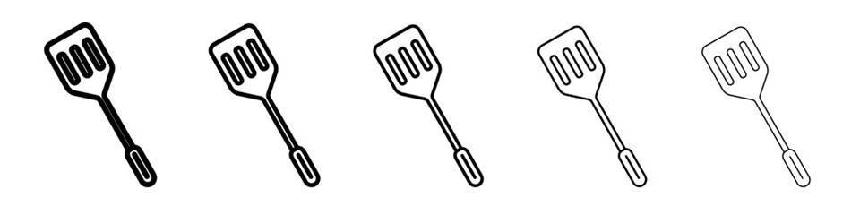 spatula icon flat simple outline logo
