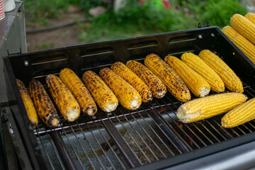 Chargrilled Corn on the Cob over Open Flame