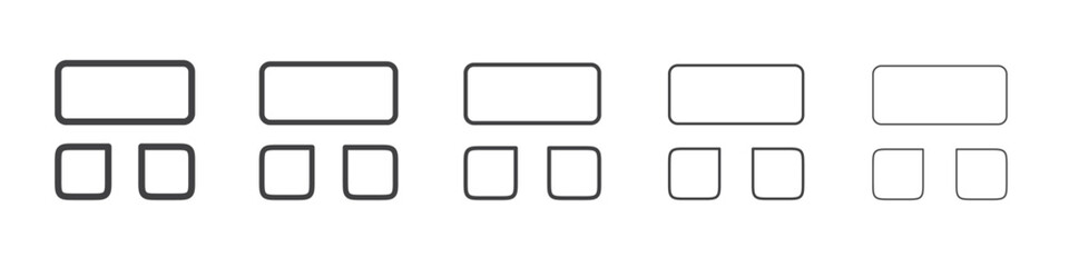 Structure icon flat simple outline logo