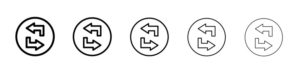 Swap icon flat simple outline logo