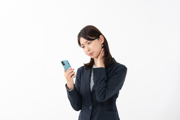 女性　スマートフォン　スマホ
