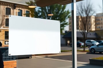 Fototapeta premium Blank Signage Outdoor Display Advertising Space For Business Promotions And Marketing