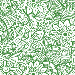 Beautiful flower art and mandala vector design