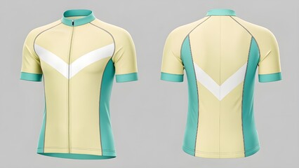 Cycling Jersey Mockup Realistic Apparel Design Template for Your Branding