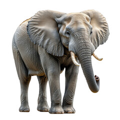 Fototapeta premium Stunning Image of a Majestic Elephant in the Wild, Capturing Its Grace and Strength in Nature's Habitat