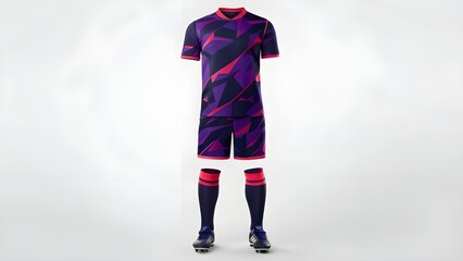 Soccer Jersey Mockup Modern Abstract Design Kit Presentation