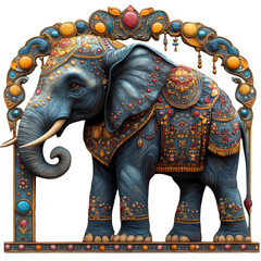 Explore the Majestic Beauty of Ornately Decorated Elephants: A Stunning Display of Cultural Heritage and Traditional Artistry Preserving Nature's Greatness