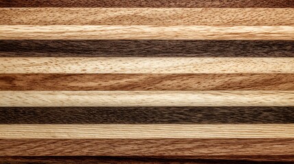 Striking Multi-Species Wood Block Showing Grain Detail