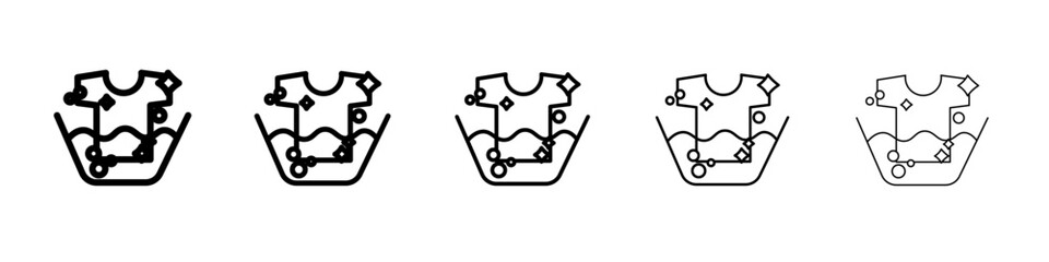 Water soak icon flat simple outline logo
