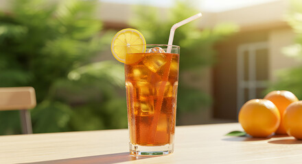 Refreshing Iced Tea Lemon Summer Drink Cool Beverage Outdoor Picnic Garden Party