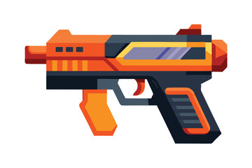 Fototapeta premium Toy nerf gun vector illustration white background
