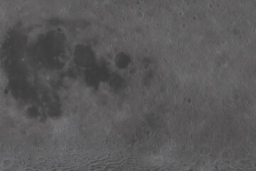 Realistic lunar surface texture with craters and gray terrain in high definition