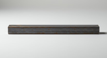 Dark gray rectangular block on white background