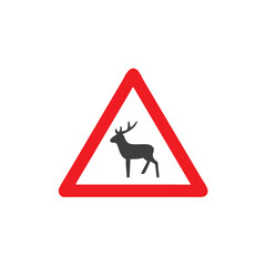 deer crossing sign