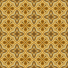 Ornate Geometric Pattern in Warm Earth Tones