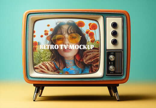Retro TV Mockup