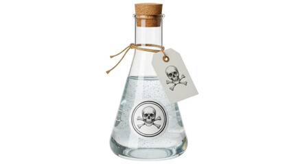 Isolated Poison Bottle