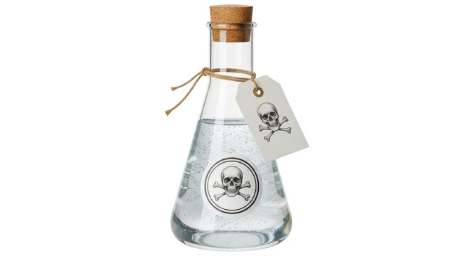 Isolated Poison Bottle