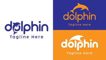 Dolphin logo design brand identity