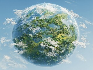 Fototapeta premium green planet earth