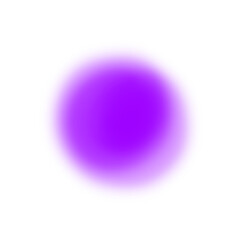 Pirple soft gradient blur round shape isolated on transparent background. 