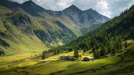 Obraz premium mountain landscape in summer