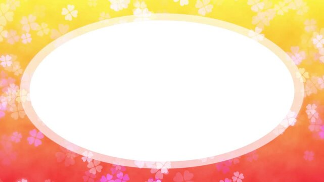 Four-leaf clover loop background material