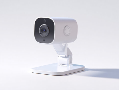 webcam on a white background - Powered by Adobe