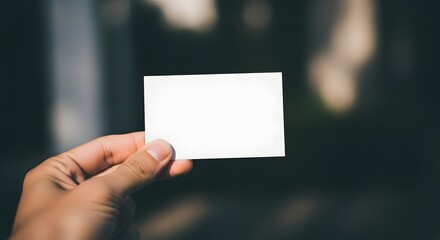 Blank White Card Mockup Perfect for Branding and Design