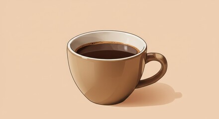 Obraz premium Cup of coffee illustration