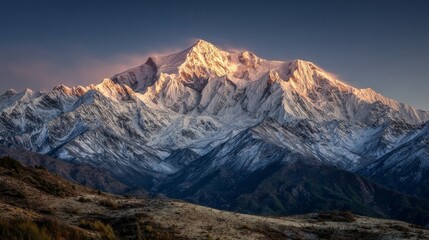 Fototapeta premium sunset in the mountains