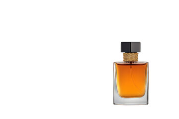 Luxurious Essence of Fragrance: A captivating close-up of a premium perfume bottle, showcasing its refined design and the rich, alluring essence within.