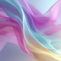 Obraz premium Flowing fabric in pastel colors