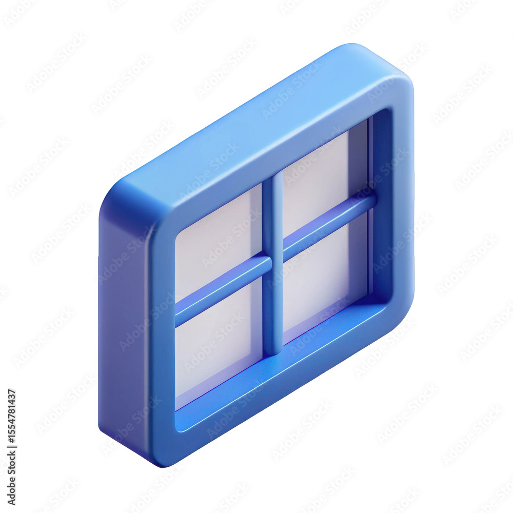 Fototapete architectural blueprint: a minimalist isometric illustration, depicting the elegant simplicity of a 
