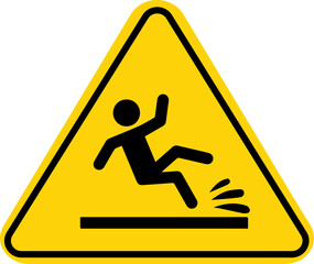 Warning sign Beware of slippery floors.