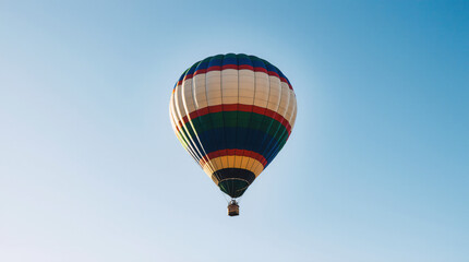 Obraz premium balloon flight in the blue sky