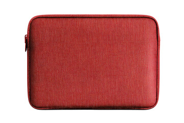 Fototapeta premium Laptop sleeve neoprene texture minimalist design shadowed softly isolated on transparent background 